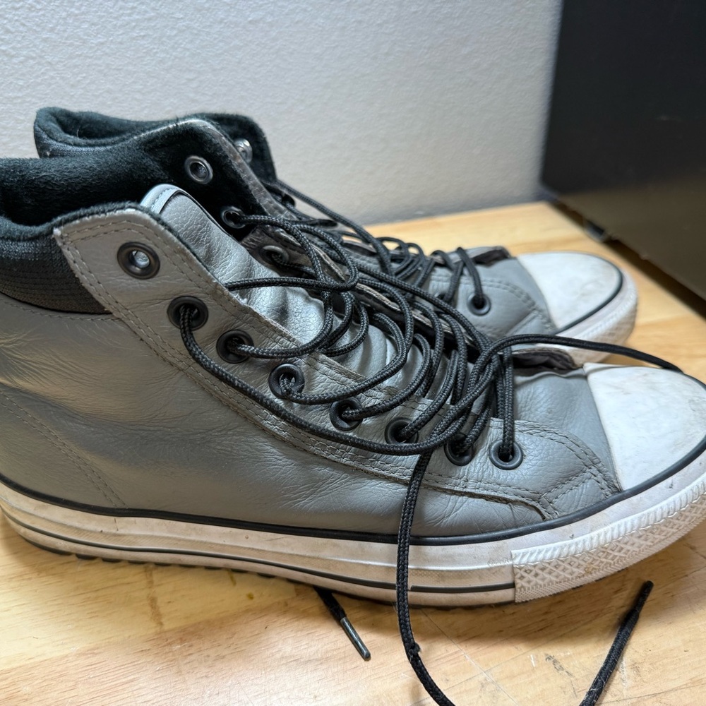 Converse Gray High-Top Sneakers